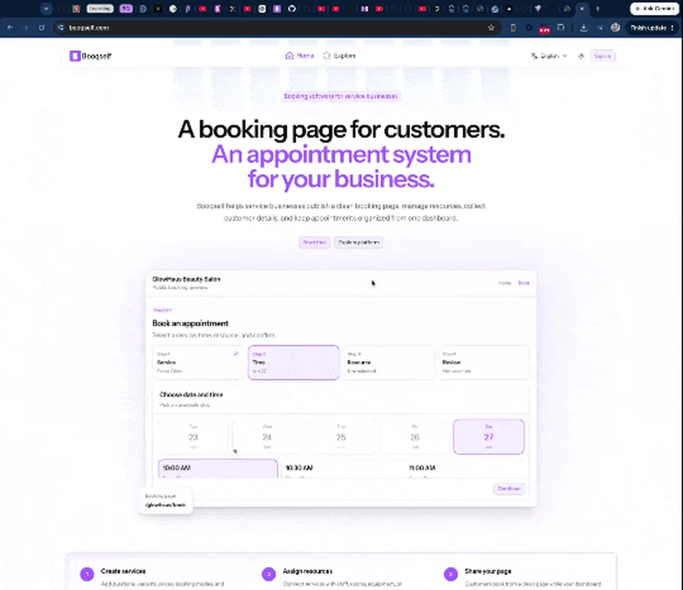 Booqself project preview